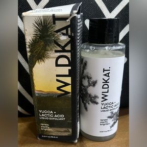 NIB WLDKAT Yucca and Lactic Acid Exfoliant 3.33 fl oz.
